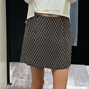 Vintage Banana Republic Brown Print Skort